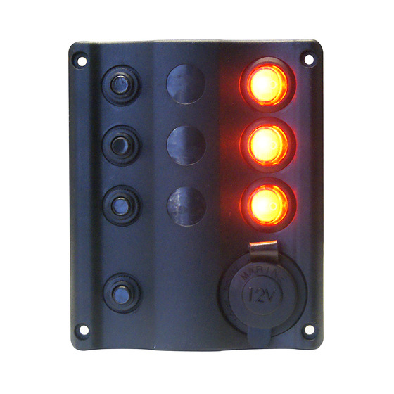 Aaa World Wide Enterprise Ltd Circuit Panel 3 Switches With Cigarette Lighter