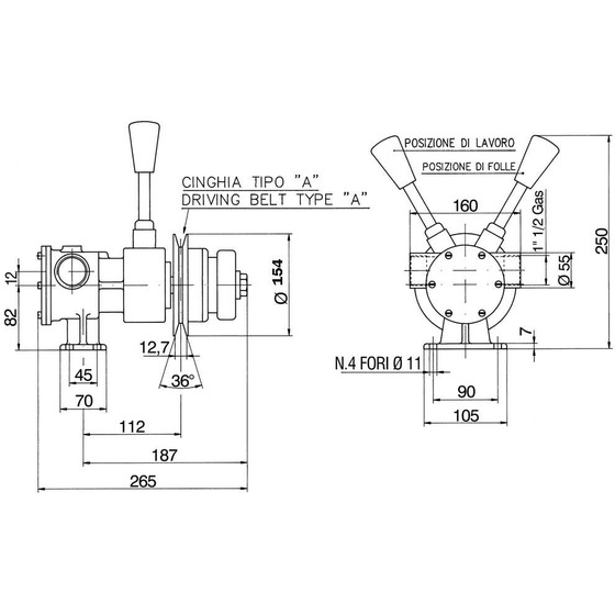 Pompe Ancor Pm40f avec embrayage