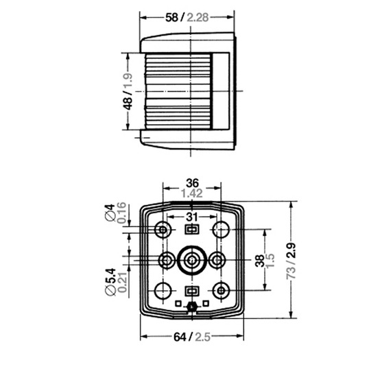 Aquasignal Masthead Navigation Lights Series 25