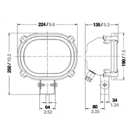 Aquasignal Spare Bulb 220v. 100w