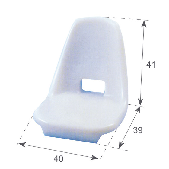 Barka White Polyethylene Shell