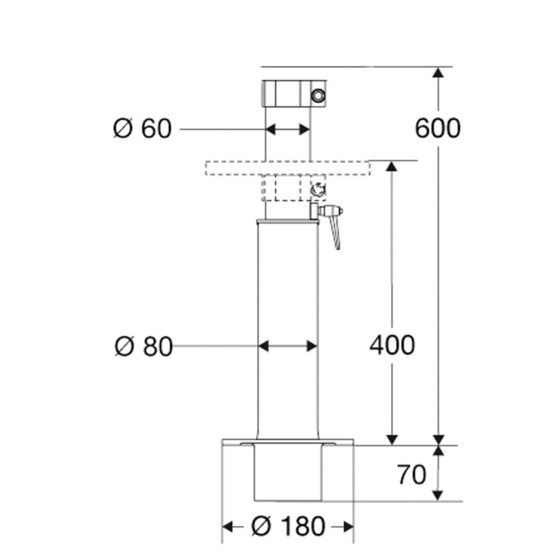 Barka Telescopic Support Mm.400/600