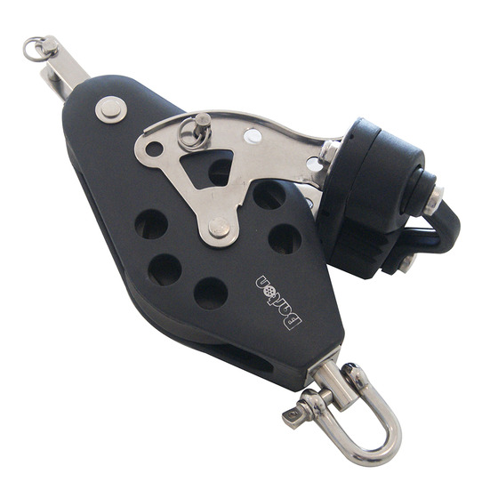 Barton Marine Fiddle Block mit Becket und Cleat