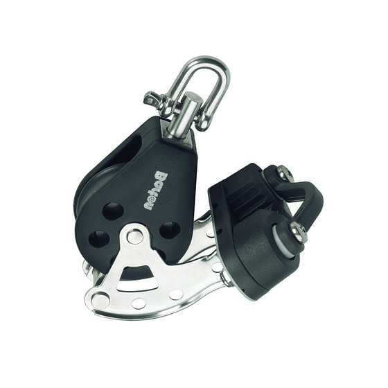 Barton Marine Einzeldrehblock mit Becket und Cleam Cleat