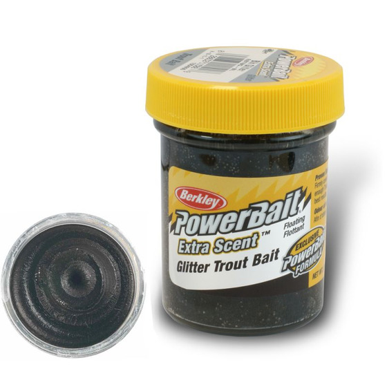 Berkley PowerBait Black Pearl Glitter Trout Dough