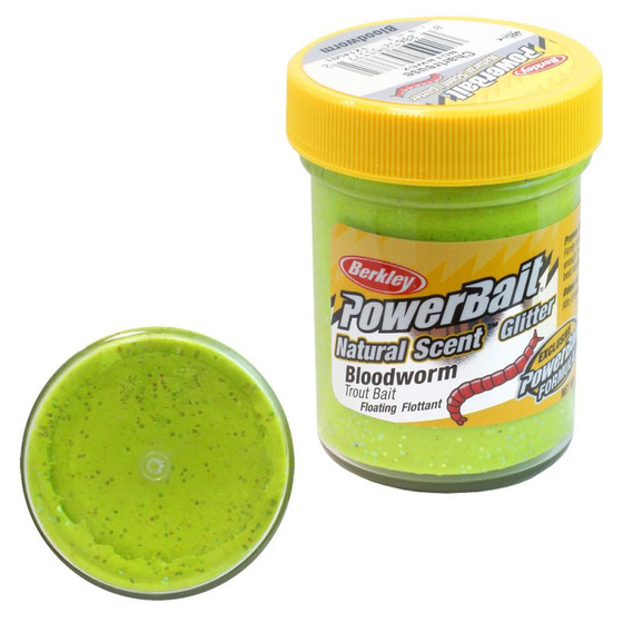 Berkley Forellenpaste PowerBait Natural Scent Bloodworm Chartreuse