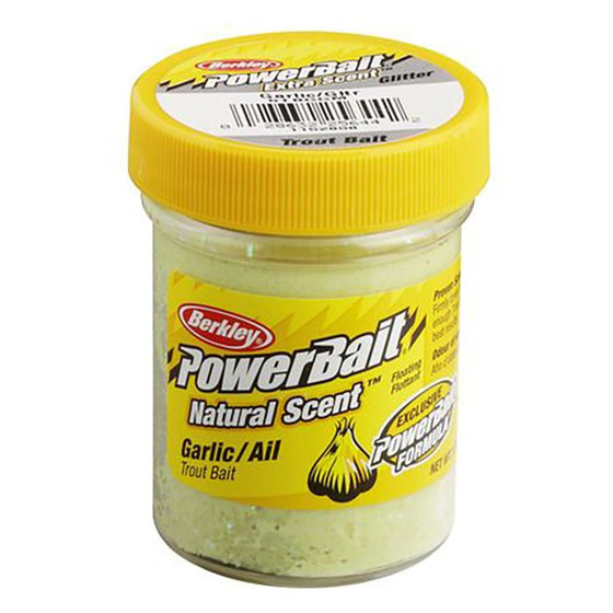 Berkley Forellenpaste PowerBait Natural Scent Garlic Glitter