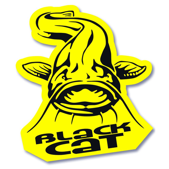 Black Cat Catfish Sticker