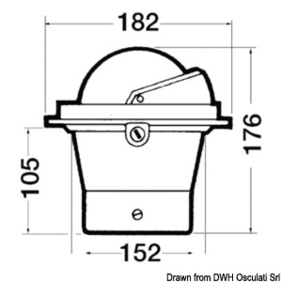 Riviera 5 Inch Recess Fit Compass