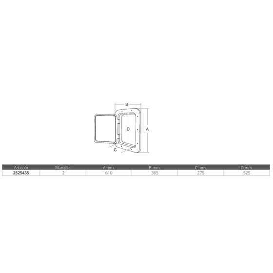 ¿Puede Sb Marine Plastics Sportello Mm.610x365?