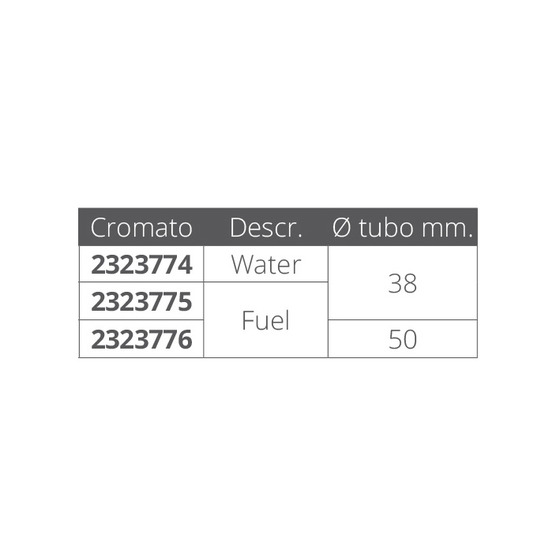 Tapas de embarque de nailon cromado Can Sb Marine Plastics