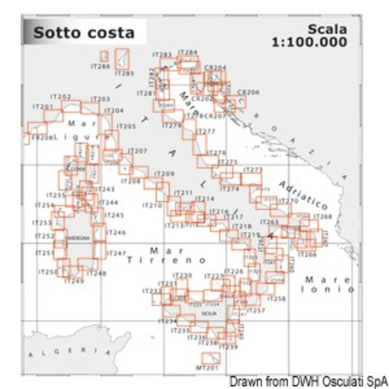 Cartographie côtière 1:100 000 Navimap