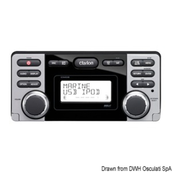 Clarion Marine Audio Tuner DVD/USB étanche pour marine