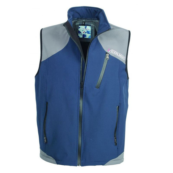 Colmic Chaleco Softshell Azul - Gris