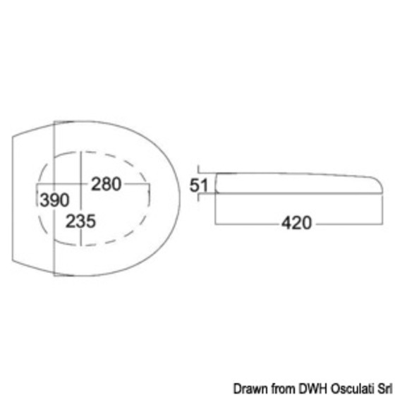 Tecma Spare Seat Cover For Electric Toilets