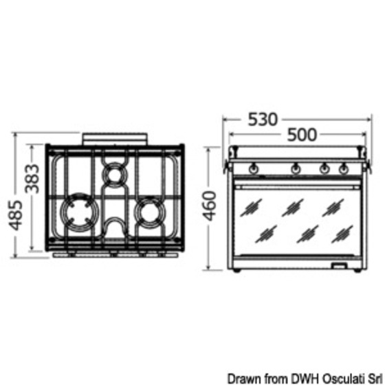 Cucina A Gas Serie Techimpex Topline