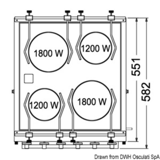 Cocina eléctrica con horno Techimpex Horizon