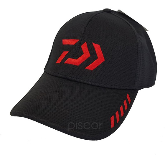 Daiwa Black - Red Free Cap with Visor