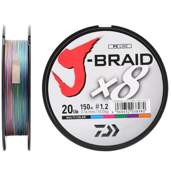 Daiwa J - Braid X8 150 M Multicolor