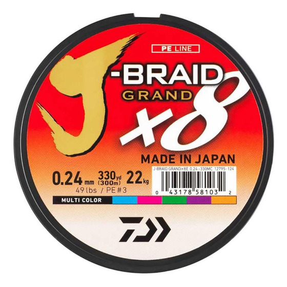 Daiwa J-braid Grand X8 500 M Multicolor