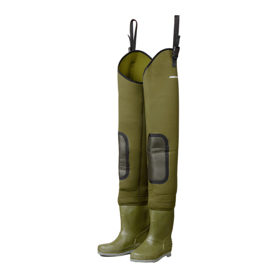 Dam Fighter Pro+ Neoprene Hip Waders Cleated Sole