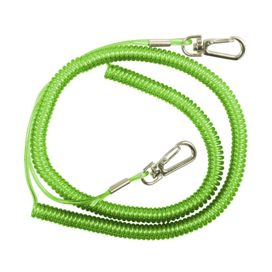 Dam Safety Coil Cord W. Snap Lock 90-250cm
