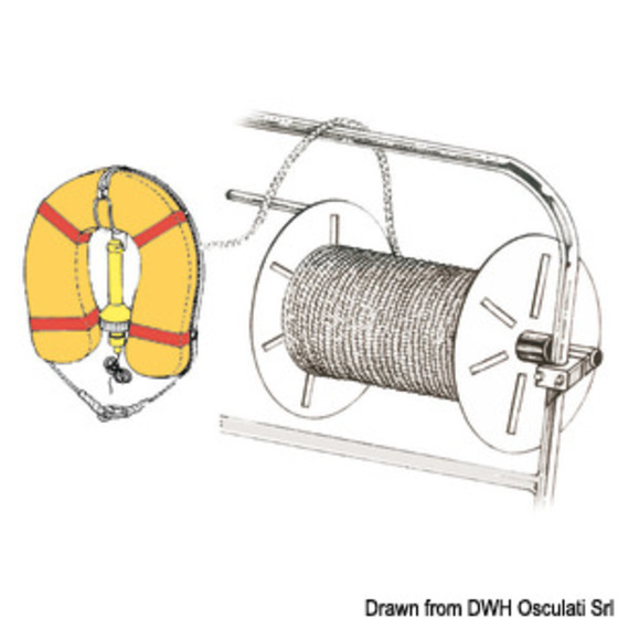 Douglas Marine Tamburo Avvolgi Cima In Acciaio Inox Lucidato