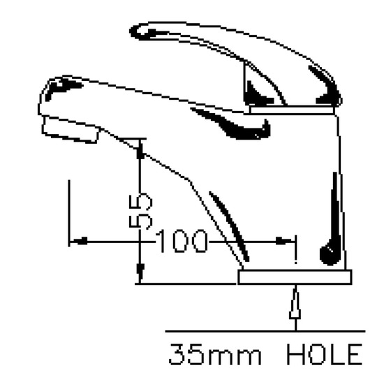 Elettrogas Aravon Bidet Mixer Tap