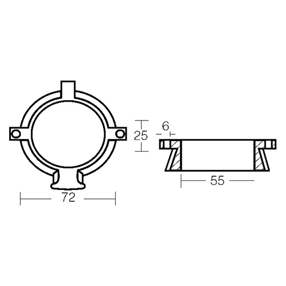 Collier Enrico Polipodio pour moteur Alpha One II Gen