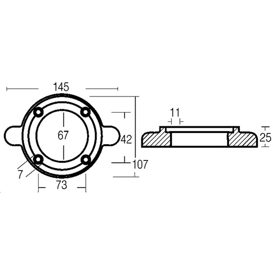 Collar Enrico Polipodio Para Motores Sd 20/60 Hp