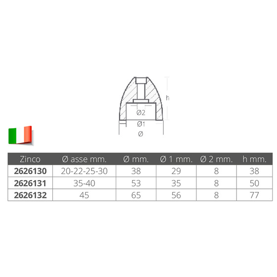 Enrico Polipodio Insert horizontal de remplacement pour ogive