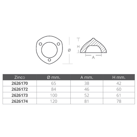 Enrico Polipodio 3 Holes Max Prop Ogive