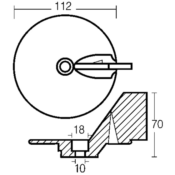 Aileron réglable Enrico Polipodio pour moteurs 40-70hp