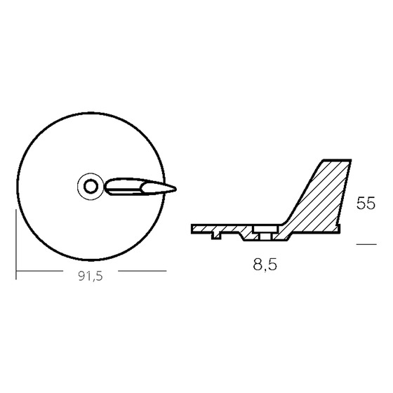 Aileron Enrico Polipodio pour Yamaha 20/50hp