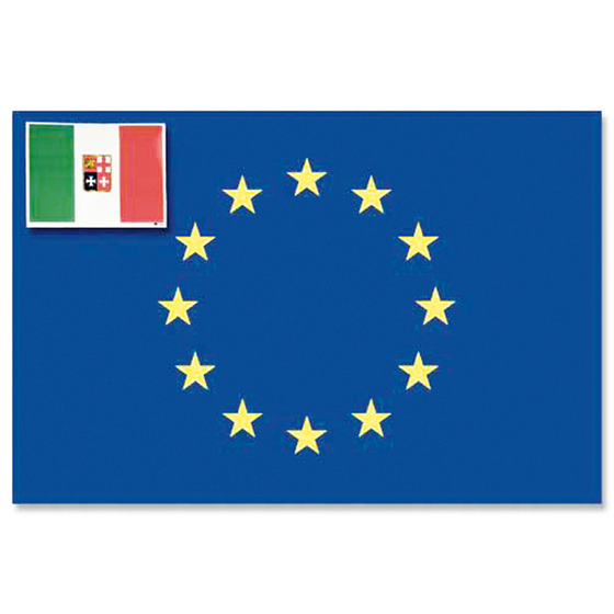 Regrafica Flagiera Adesiva Europa Italia