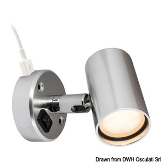 Batsystem Tube Led Spotlight With Usb Outlet