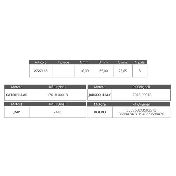 Finnord Gear.jab.17018 Volvo 3583602-3593573