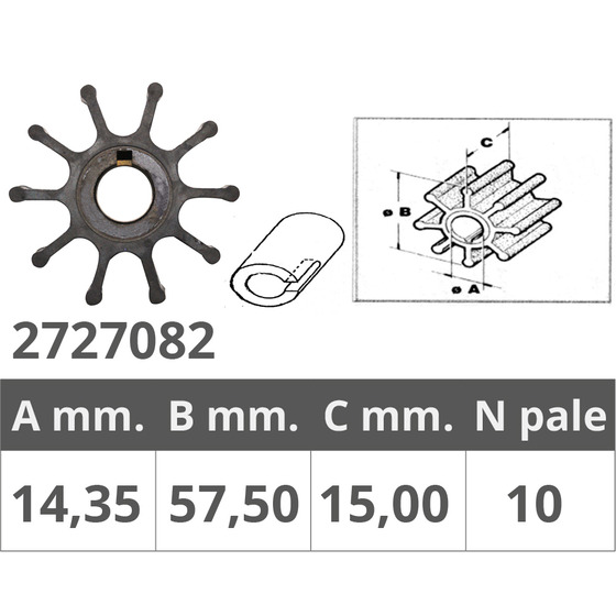 Finnord Impeller Force 2t 25-35 PS