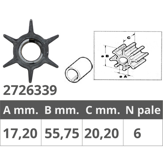 Finnord Impeller Honda 4t 20 25 30hp