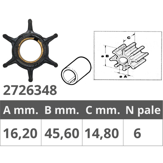 Finnord Honda 4t 8-10hp Impeller