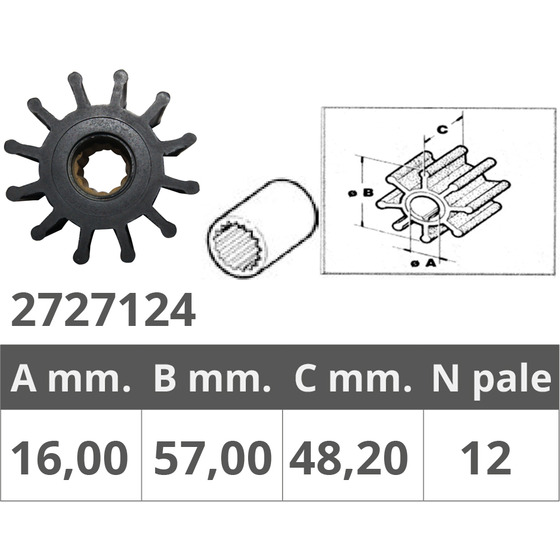 Finnord Impeller Jab.13554 John.09-812b