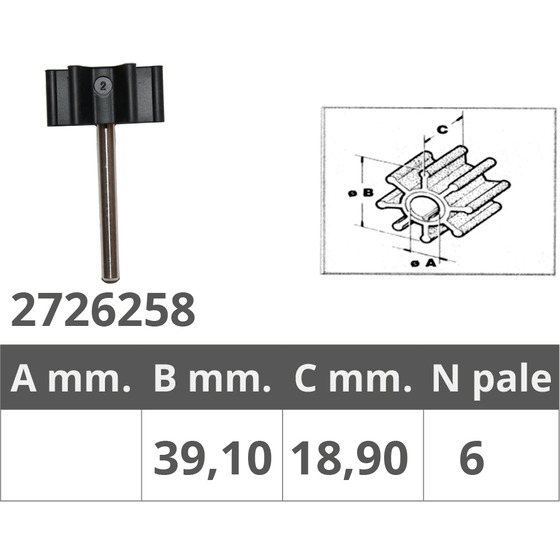 Finnord Impeller Jab. 17255-0003