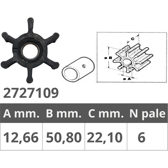 Finnord Impeller Jab.673-001-john.09-1026b