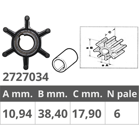 Finnord Johnson / Ev Impeller 2t 1.5-2-4-6 Hp