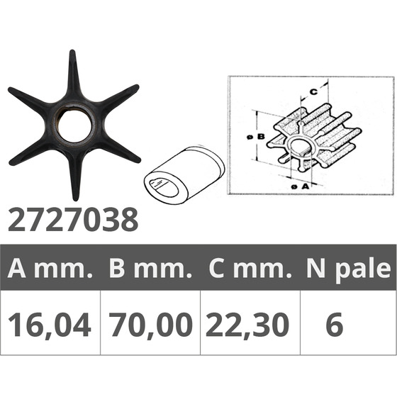 Finnord Johnson / Ev Impeller 2t 40-48-50 Hp