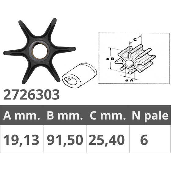 Finnord Johnson / Ev Impeller 2t 40-60hp