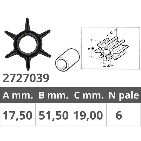 Finnord Johnson / Ev Impeller 2t 40-70 Hp V 4