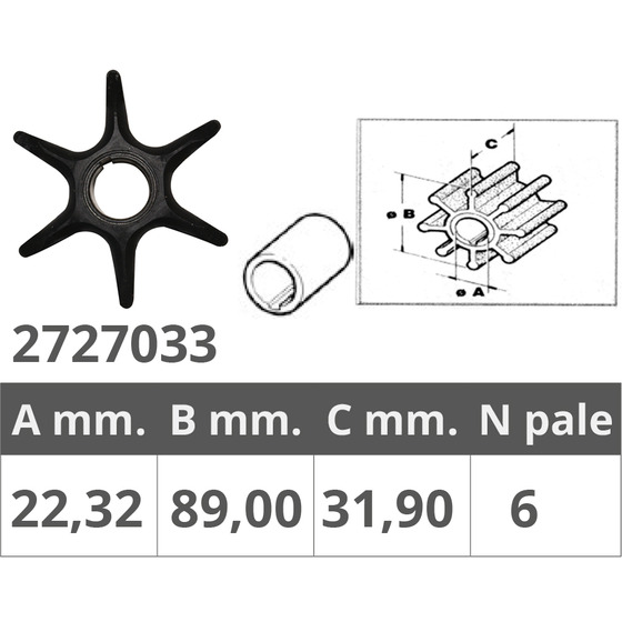 Finnord Johnson / Ev Impeller 2t V4-v6