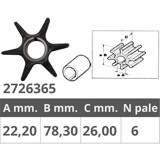 Finnord Johnson / Evinrude / Suzuki Impeller