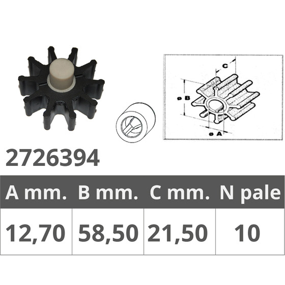 Finnord Impeller For Johnson Or.ref.98645